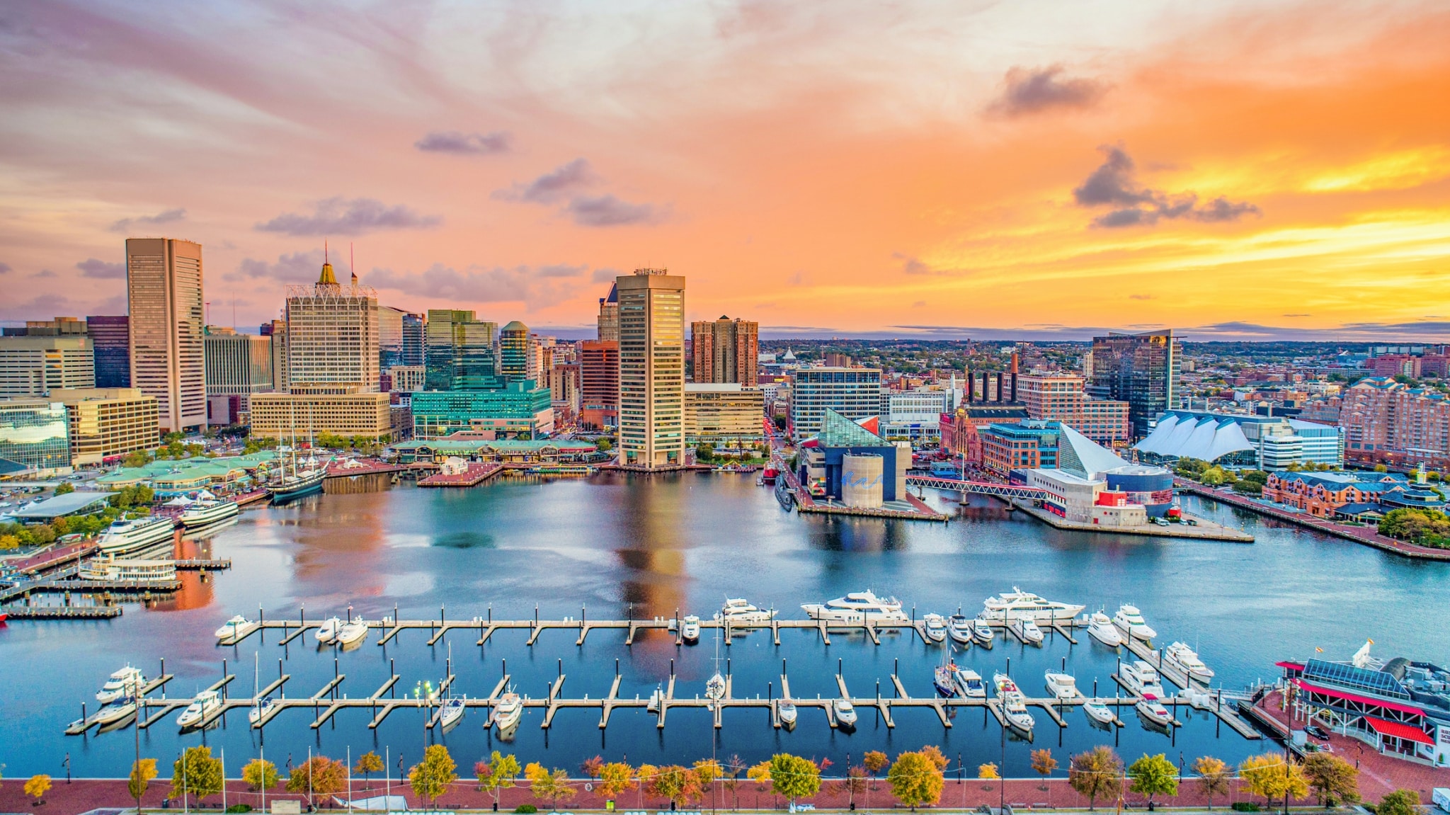 Antena del horizonte del puerto interior de Baltimore, Maryland