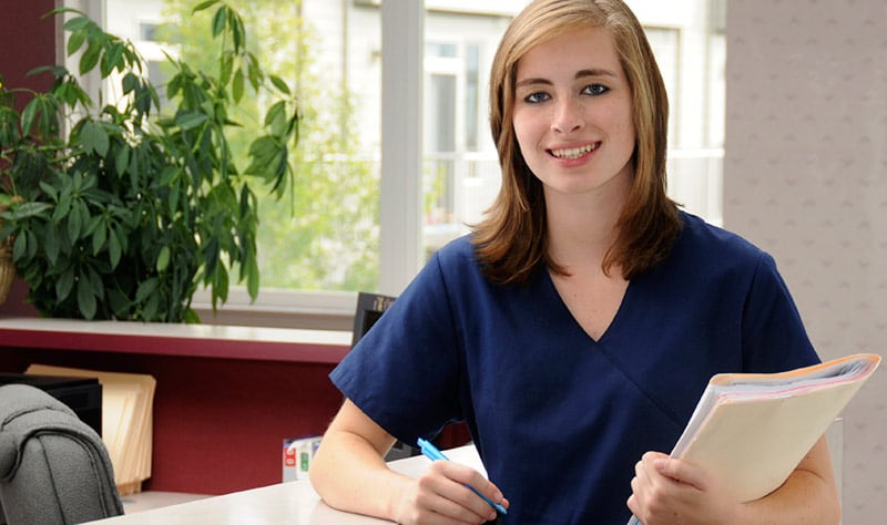 Medical Assistant in scrubs