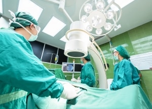 Medical team in an operating room