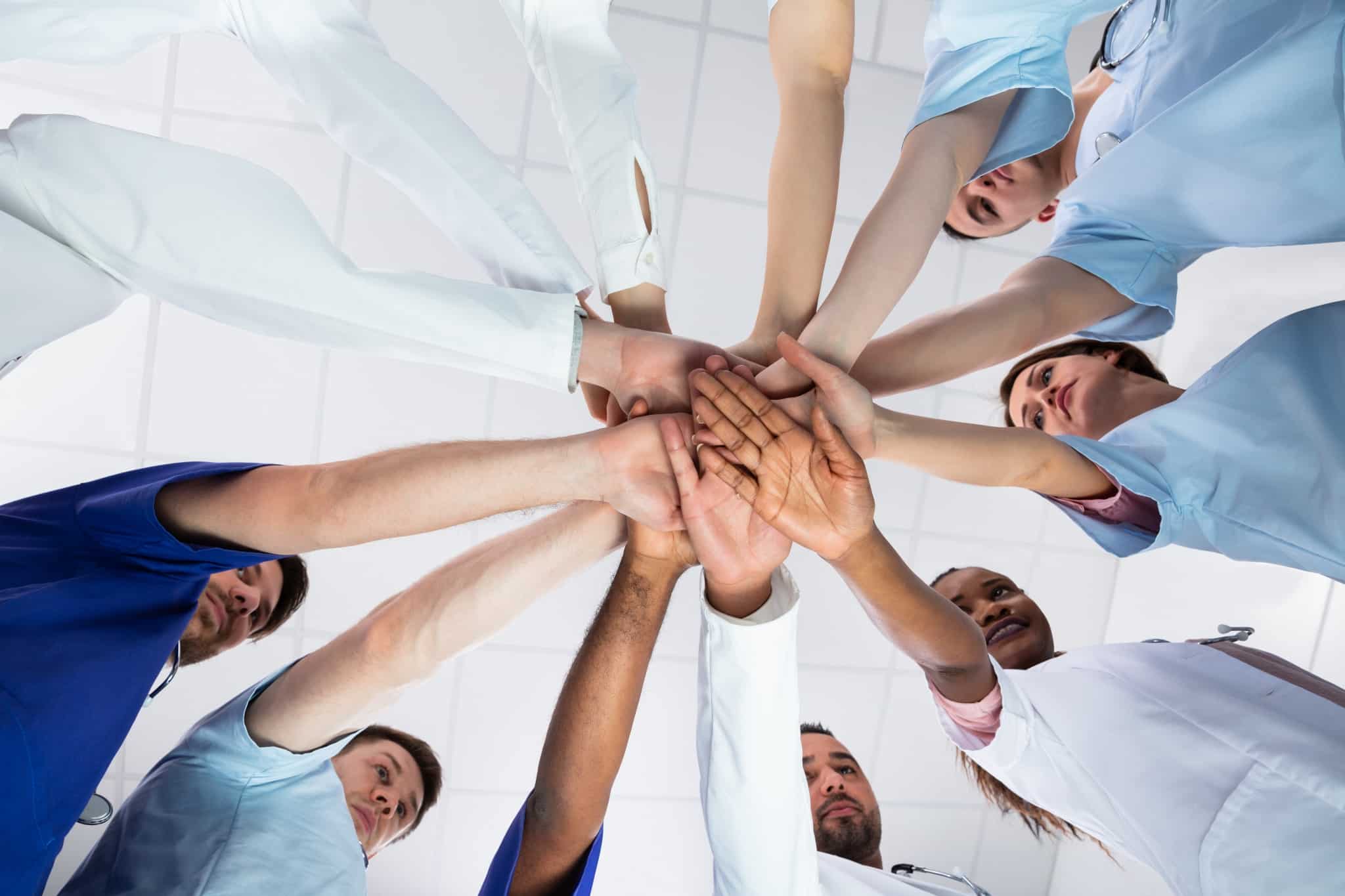 Teamwork between healthcare workers