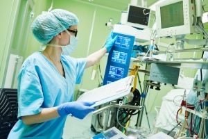 Nurse in an operating room