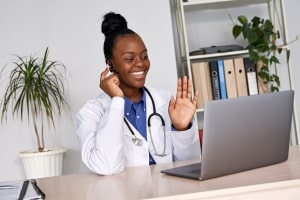 African-American healthcare professional