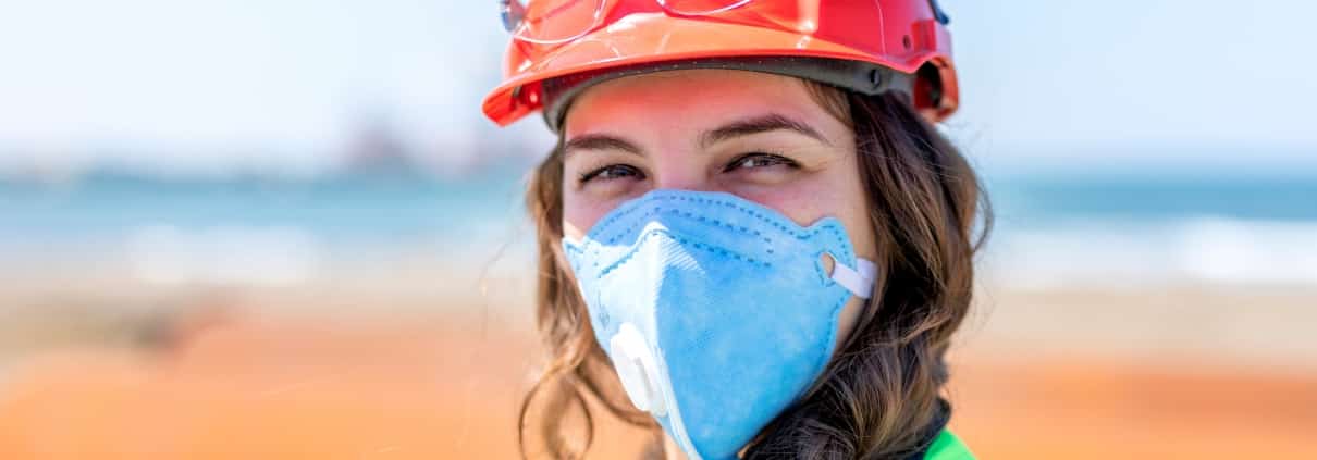 Occupational Health Specialist in a hard hat