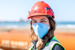 Occupational Health Specialist in a hard hat